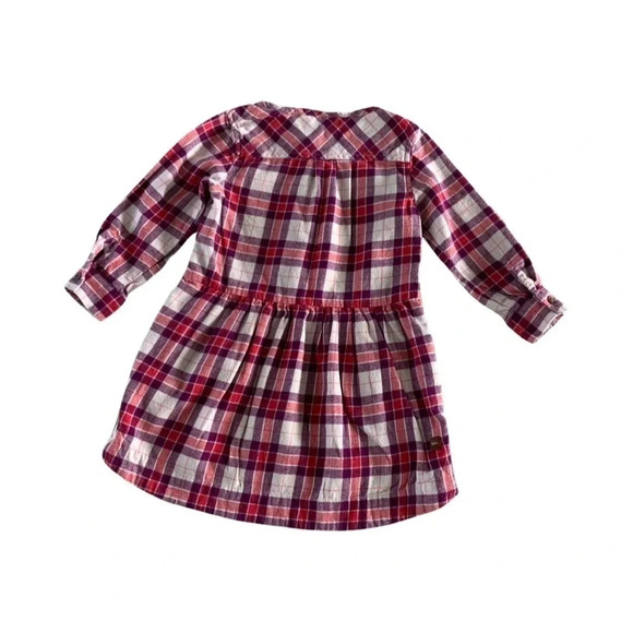 Tea Collection Plaid Long-Sleeve Kids Dress - Picture 2 of 4